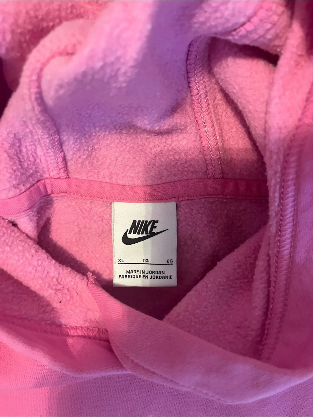 Nike Hot Pink Hooded Fleece Sweatshirt